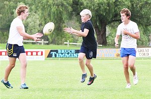 Ben Thomson (pictured left), Arlie Evans (centre) and Caleb Hewitt (right) have gained selection in the under 14s Group 11 team.