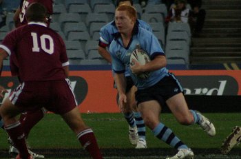 Ben Jones running for the NSW U17's at Telstra (Photo : ourfooty media)