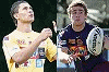 Brisbane's Jharal Yow Yeh (left) and Andrew McCullough