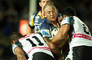 Daniel Abraham takes on the Panthers in round 12 at Dairy Farmers Stadium.