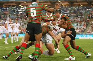 Chase Stanley has been named in the centres for the Dragons' opener against Melbourne on Friday. Photo: Getty Images