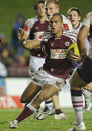 William Hopoate may be the answer to Manly's fullback woes. Photograph: Robb Cox / The Sunday Telegraph