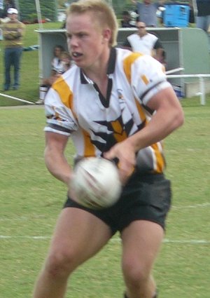 Capricornia's Jack Rycen in their 22 - 16 loss to south coast 