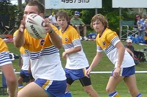 Ryan Miller about to unleash the sunshine coast back line