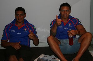 Newcastle Knight Boyz at the NRL Induction Day 1