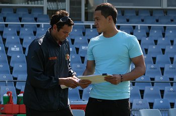 Mr. Dave Davids & Chase Stanley (photo' : ourfootymedia) 