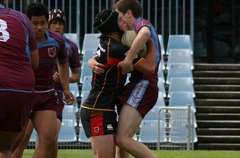 Chase Stanley Cup - Illawarra SHS v The HILLS SHS action (photo : ourfootymedia) 