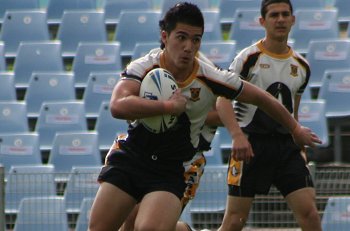 2010 Buckley Shield Grand Final - Bass HS v Brisbane Waters HS action (Photo's : Steve Montgomery / OurFootyTeam.com)