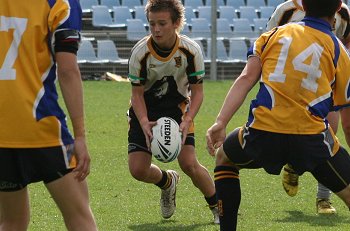 Bass HS v Brisbane Waters HS 2010 Buckley Shield Grand Final action (Photo's : ourfootymedia)