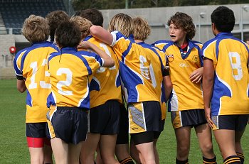 Bass HS v Brisbane Waters HS 2010 Buckley Shield Grand Final action (Photo's : ourfootymedia)