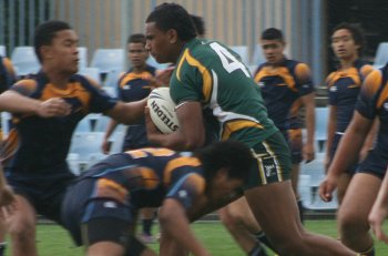 2010 Buckley Shield Grand Final action Hunter SHS v Westfields SHS (Photo's : ourfootymedia)