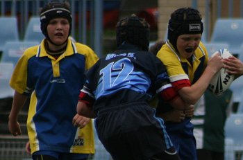 NSWPSSA CLASSIC SHIELD Grand Final Action Muswellbrook PS v Sth Wagga PS @ Shark Park (Photo : ourfootymedia)