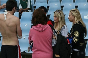 Penani Manumalealii with Taylor Decker-Armstrong at Shark Park  (Photo : ourfootymedia)