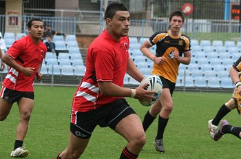 NSWCHS UNI SHIELD Grand Final Endeavour SHS v Bass HS action (Photo's : ourfootymedia)