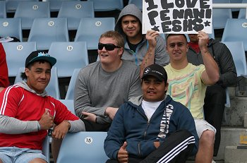 Daniel Ahsin & Cameron King supporting the "Old Ship" (Photo : ourfootymedia) 