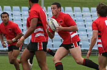 NSWCHS UNI SHIELD Grand Final Endeavour SHS v Bass HS action (Photo's : ourfootymedia)