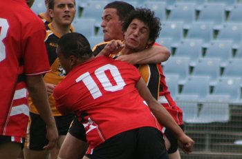 NSWCHS UNI SHIELD Grand Final Endeavour SHS v Bass HS action (Photo's : ourfootymedia)