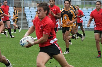 NSWCHS UNI SHIELD Grand Final Endeavour SHS v Bass HS action (Photo's : ourfootymedia)