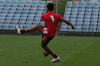 NSWCHS UNI SHIELD Grand Final Endeavour SHS v Bass HS action (Photo's : ourfootymedia)