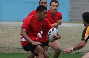 NSWCHS UNI SHIELD Grand Final Endeavour SHS v Bass HS action (Photo's : ourfootymedia)