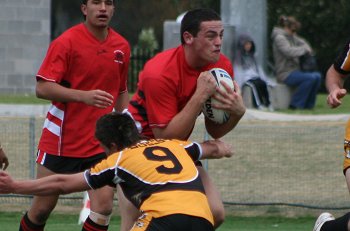 NSWCHS UNI SHIELD Grand Final Endeavour SHS v Bass HS action (Photo's : ourfootymedia)