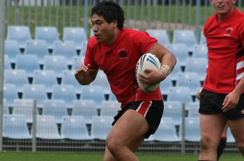 NSWCHS UNI SHIELD Grand Final Endeavour SHS v Bass HS action (Photo's : ourfootymedia)