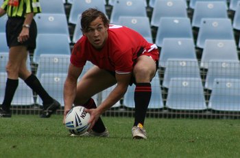 NSWCHS UNI SHIELD Grand Final Endeavour SHS v Bass HS action (Photo's : ourfootymedia)