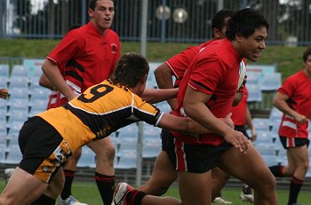 NSWCHS UNI SHIELD Grand Final Endeavour SHS v Bass HS action (Photo's : ourfootymedia)