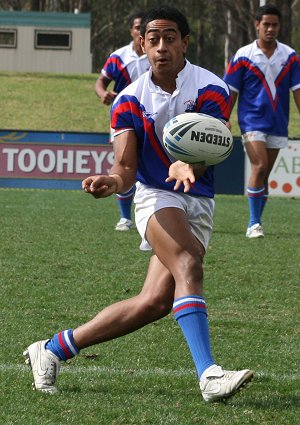 Penani Manumalealii - Sydney EAST v Sydney NORTH CHS OPEN Trials action ( Photo : ourfootymedia)