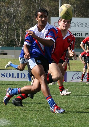 Penani Manumalealii - Sydney EAST v Sydney NORTH CHS OPEN Trials action ( Photo : ourfootymedia)