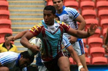 Moseses Fotuaika - 2010 ARL SCHOOLBOYS CUP - Grand Final - Keebra Park v The Hills @ SunCorp Stadium (Photo : ourfootymedia)