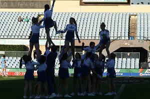 THE HILLS SHS CHEER LEADERS @ SHARK PARK (Photo : ourfootymedia) 