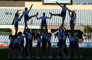 THE HILLS SHS CHEER LEADERS @ SHARK PARK (Photo : ourfootymedia) 