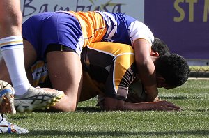ARL Schoolboys Cup - Patrician Brother's v Bass High School action @St Marys Stadium (Photo : JOHN/OurFootyMedia) 