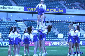 The HILLS SHS Cheerleaders (Photo : OurFootyMedia) 