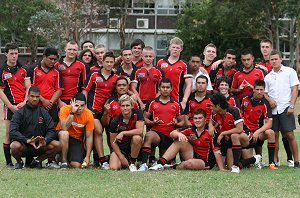 ENDEAVOUR Sports High School NSWCHS University Shield Team on the 'Field of Dreams' (Photo : OurFootyMedia) 