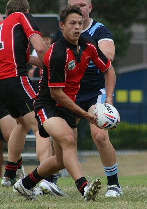 Endeavour SHS v Matraville SHS Uni Shield Rnd 1 action (Photo's : OurFootyMedia) 