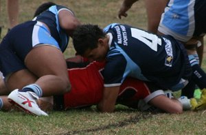 Endeavour SHS v Matraville SHS Uni Shield Rnd 1 action (Photo's : OurFootyMedia) 