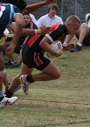 Endeavour SHS v Matraville SHS Uni Shield Rnd 1 action (Photo's : OurFootyMedia) 