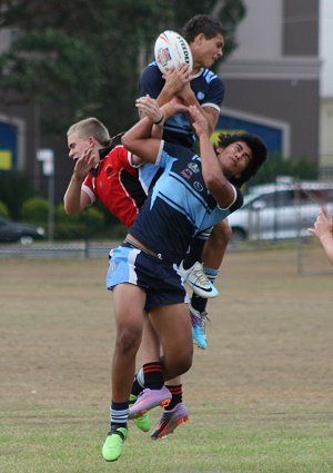 Endeavour SHS v Matraville SHS Uni Shield Rnd 1 action (Photo's : OurFootyMedia) 