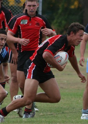 Endeavour SHS v Matraville SHS Uni Shield Rnd 1 action (Photo's : OurFootyMedia) 