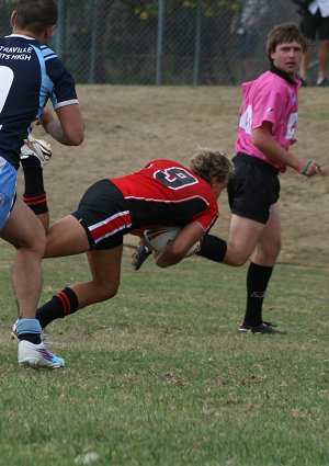 Endeavour SHS v Matraville SHS Uni Shield Rnd 1 action on the "Field of Dreams" (Photo's : OurFootyMedia) 