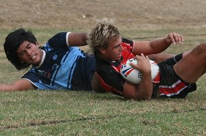 Endeavour SHS v Matraville SHS Uni Shield Rnd 1 action on the "Field of Dreams" (Photo's : OurFootyMedia) 