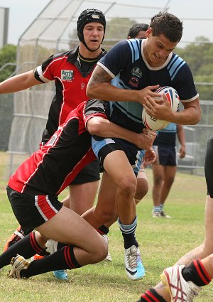 Endeavour SHS v Matraville SHS Uni Shield Rnd 1 action on the "Field of Dreams" (Photo's : OurFootyMedia) 