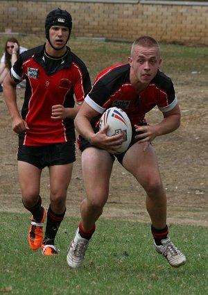 Endeavour SHS v Matraville SHS Uni Shield Rnd 1 action on the "Field of Dreams" (Photo's : OurFootyMedia) 