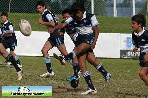 Michael Buettner Shield action - Illawarra Sports High School v Matraville Sports High School (Photo's : OurFootyMedia) 