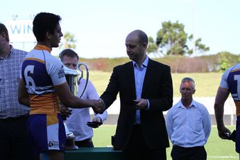 Todd Greenburg - gio schoolboy cup Grand Final presentations action - Keebra Park v Patrician Brothers @ Jubilee Oval, Kogarah (Photo : steve monty / OurFootyMedia) 