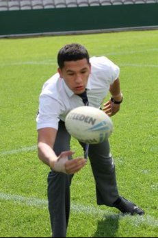 Dallin has control - gio schoolboy cup Grand Final pre game action - Keebra Park v Patrician Brothers @ Jubilee Oval, Kogarah (Photo : steve monty / OurFootyMedia) 