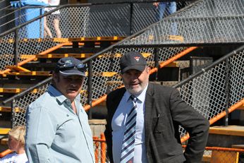 A proud Phil Tobin watches the boys battle on Leichhardt Oval (Photo : steve monty / OurFootyMedia)