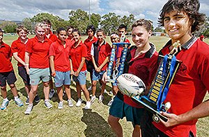 Kirwan State High School touch football teams.